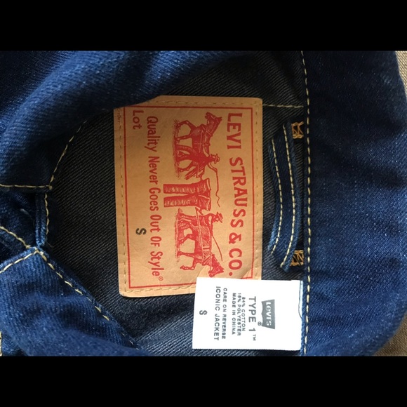 VTG Style Levi’s Type 1 Dark Wash Denim Jacket - Picture 5 of 5